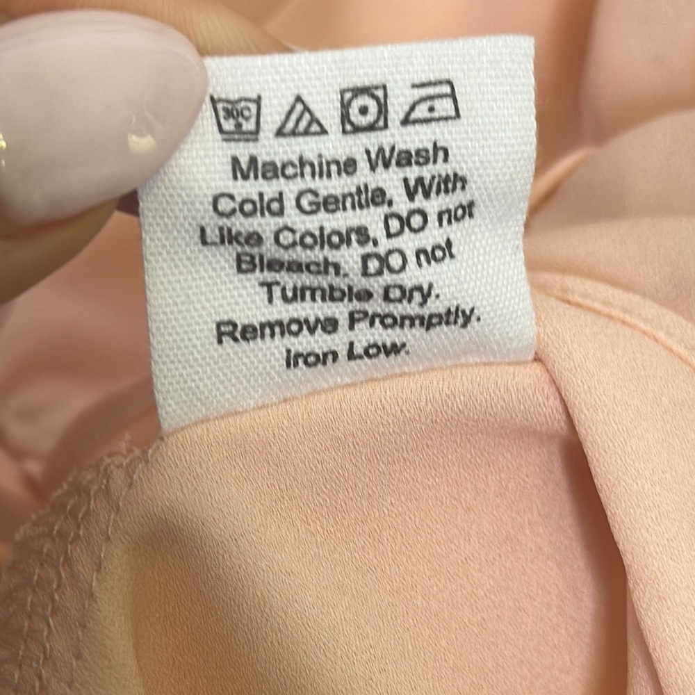 Princess Polly Pink Long Sleeve Tie Front Blouse - Picture 5 of 10